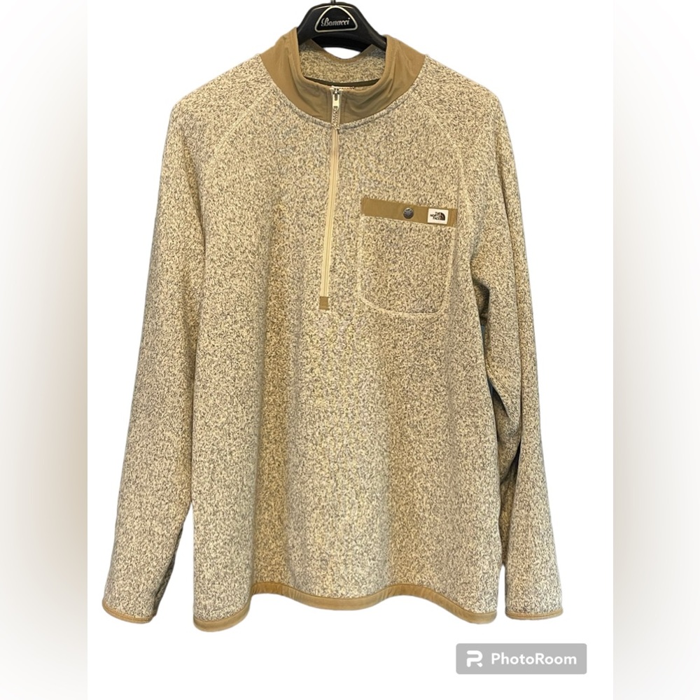 North Face 1/4 Zip Pullover Fleece Jacket Men's XXL